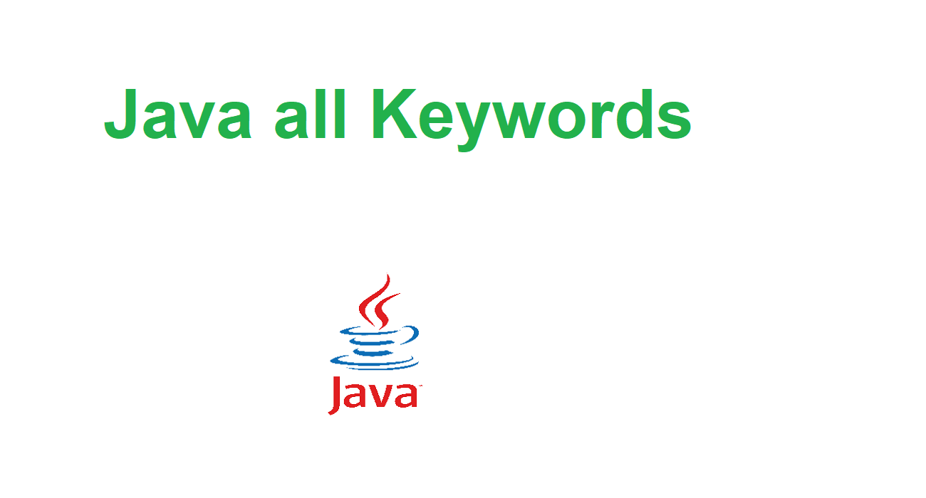Keywords of java language by ocec